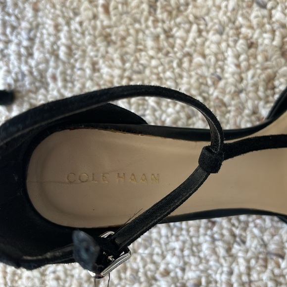 Cole Haan Black Strap Heels - Picture 4 of 8